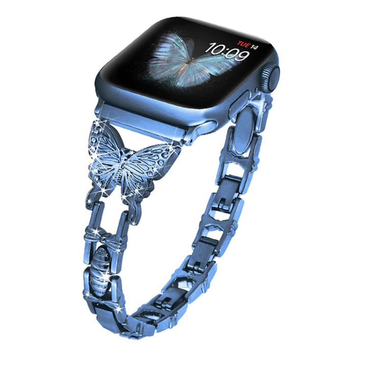 Elegant Butterfly Accent Replacement Strap Mod Kit for Apple Watches