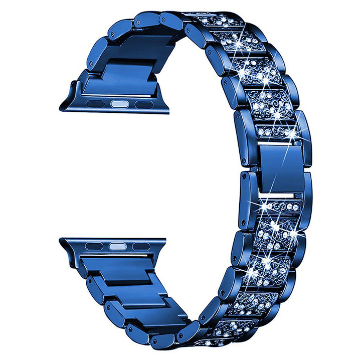 Stainless Steel Rhinestone-studded Replacement Strap for Apple Watches