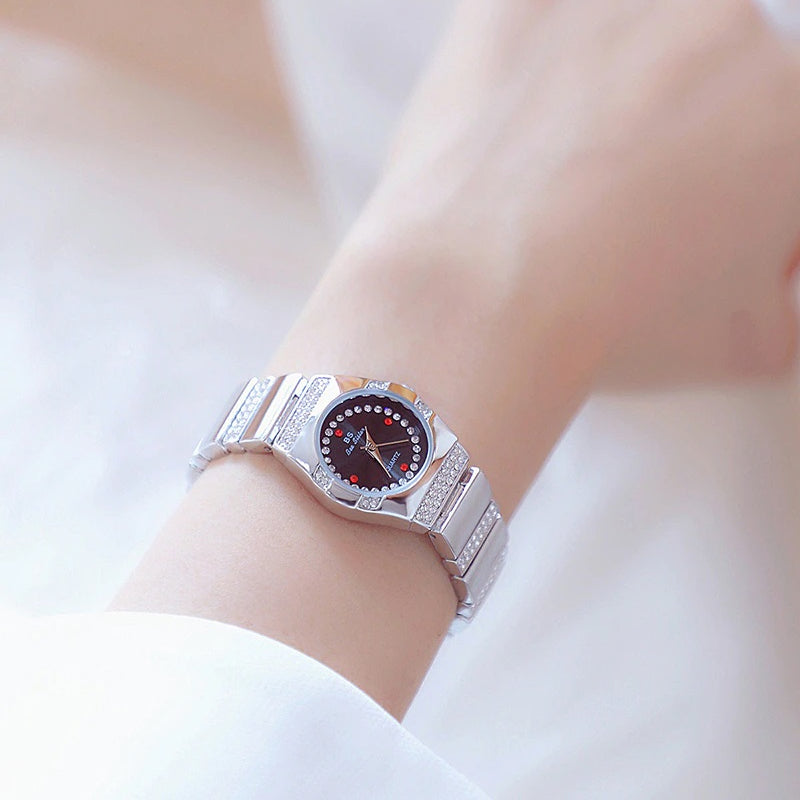 Modern Chic Rhinestone Embellished Dial Quartz Watches