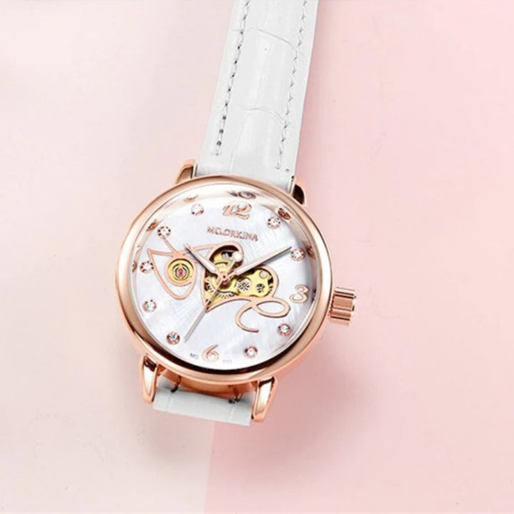 Fashion Love Heart Dial Automatic Self-Winding Luminous Watches