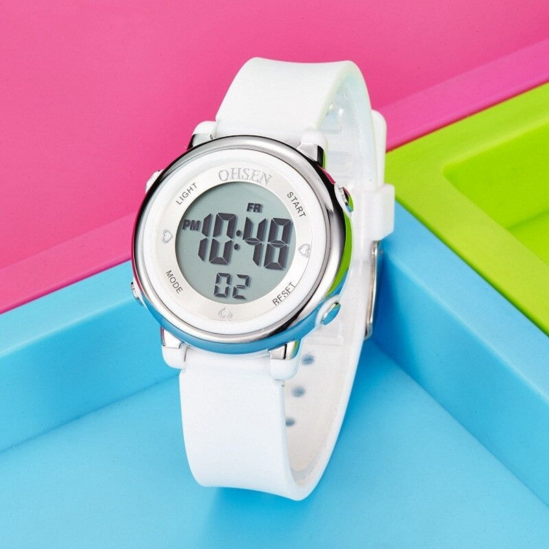 Colorful Digital LED Fashion Sports Watches for Kids