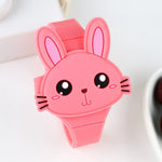 Adorable Cartoon Bunny Silicone LED Digital Watches for Kids
