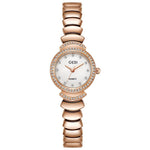 Eye-Catching Colorful Dial with Rhinestone Adorned Waterproof Quartz Watches