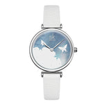 Butterfly Silhouette Dial with Vegan Leather Strap Quartz Watches