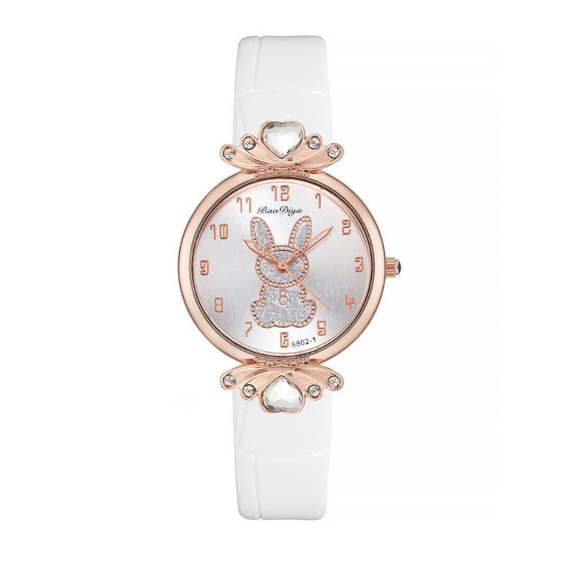 Cute and Glittery Bunny Dial Women's Quartz Watches