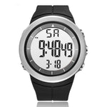Unisex Digital Watch with Silicone Band and Back Light Feature
