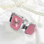 Extraordinary Square Dial Cuff Bangle Bracelet Quartz Watches