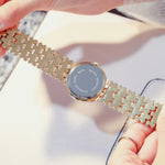 Luxurious Ultra-thin Bright Rhinestone Gradient Dial Quartz Watches