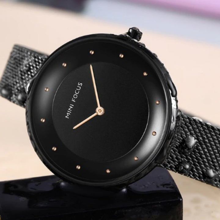 Minimalist Dot Scale Stainless Steel Quartz Watches