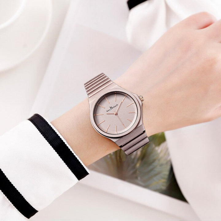 Simple Pastel Colored Stainless Steel Quartz Watches