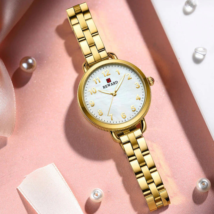 Slender and Graceful Ultra Shine Pearl Dial Quartz Watches