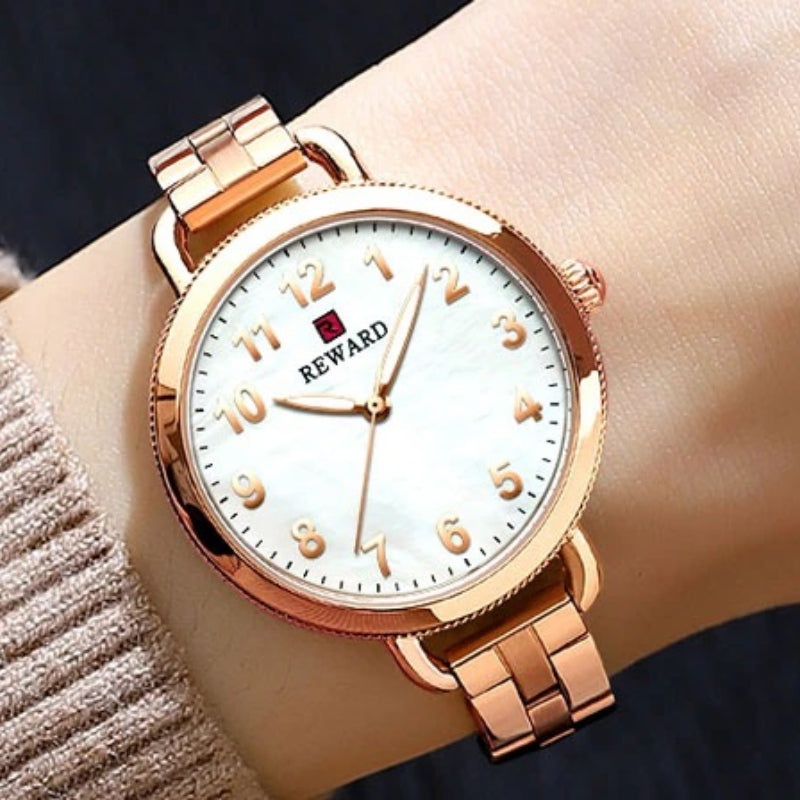 Slender and Graceful Ultra Shine Pearl Dial Quartz Watches