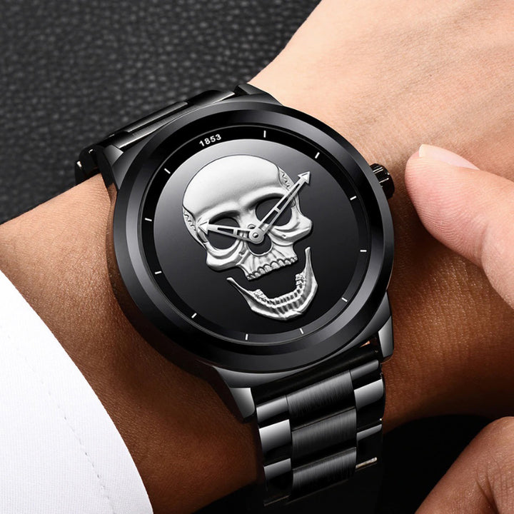 Exceptional Luminous Skull Dial Sports Quartz Watches