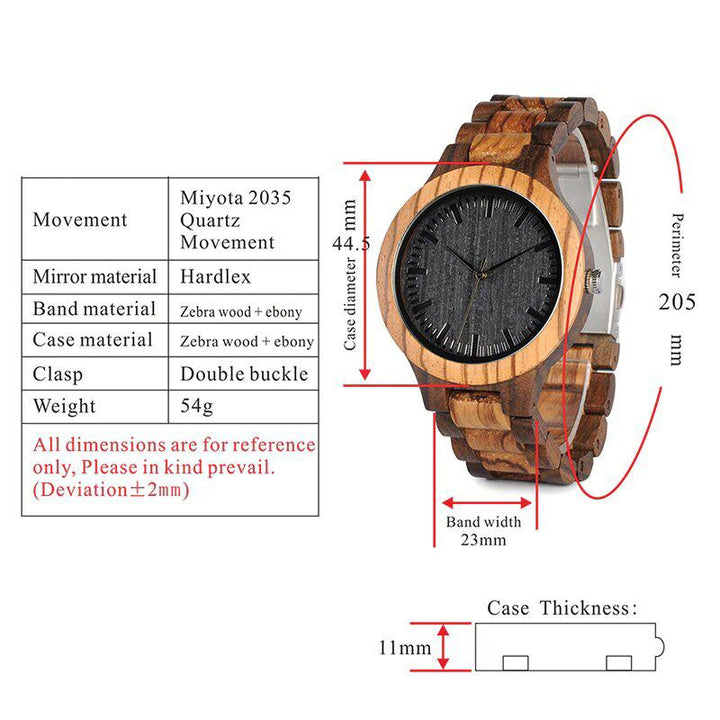 Analog Watch - The Wooden™ Analog Wristwatch