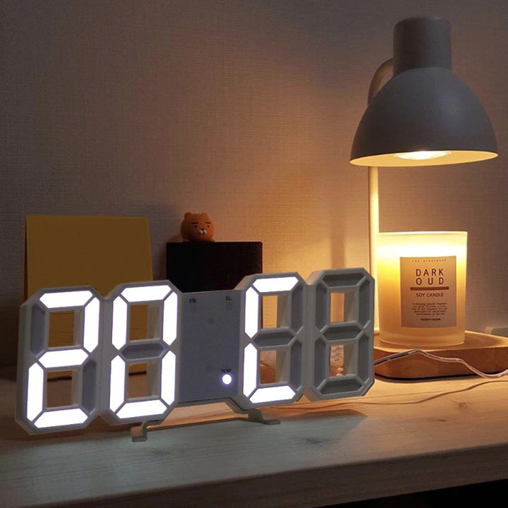 Modern 3D Large Digital LED Display Wall Clocks