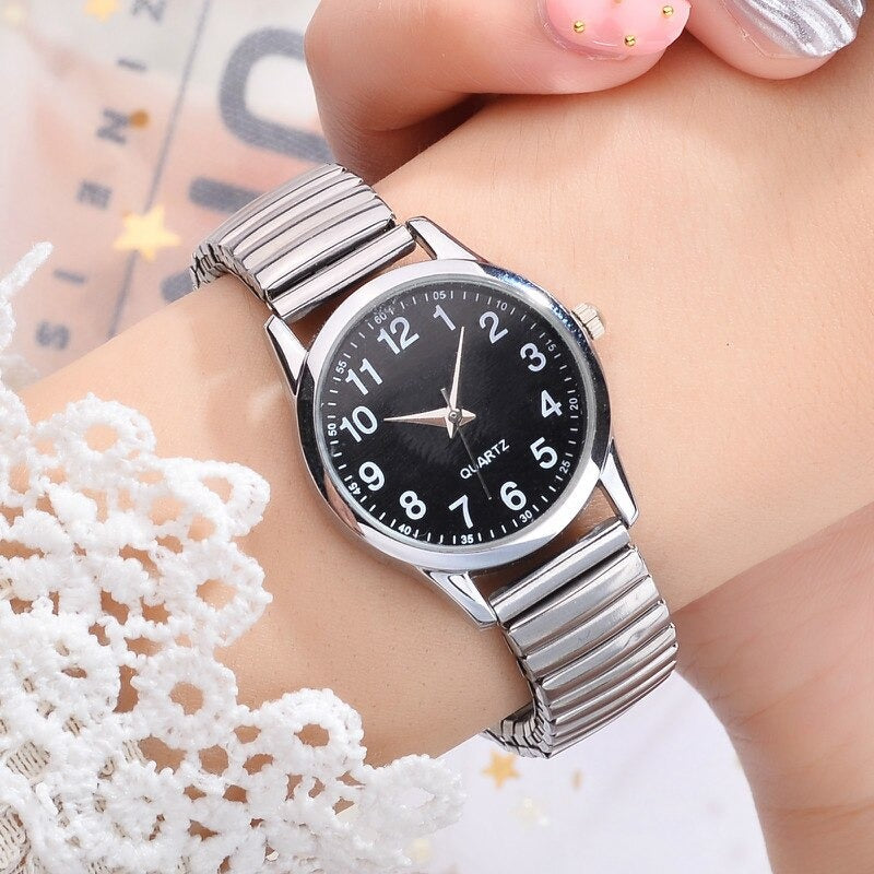 Aisence Lovers Business Quartz Elastic Strap Band Wrist Watch Watches SL  (Women 2) : : Jewellery