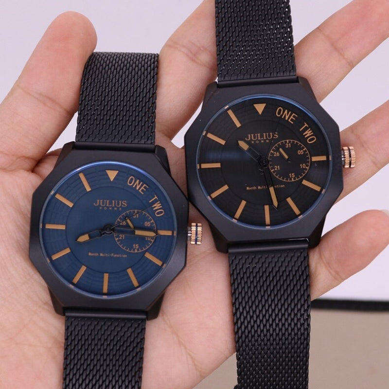 Snug Fit Geometric Figure Dial Leisure Quartz Watches