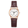 Small and Delicate Number Dial Fashion with Vegan Leather Strap Quartz Watches