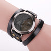 Vintage Wrap Around Vegan Leather Bracelet Quartz Watches