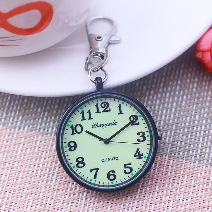 Luminous Easy To Read Dial Key Chain Quartz Pocket Watches