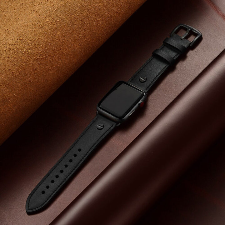 Men's Country Style Leather Replacement Straps for Apple Watches