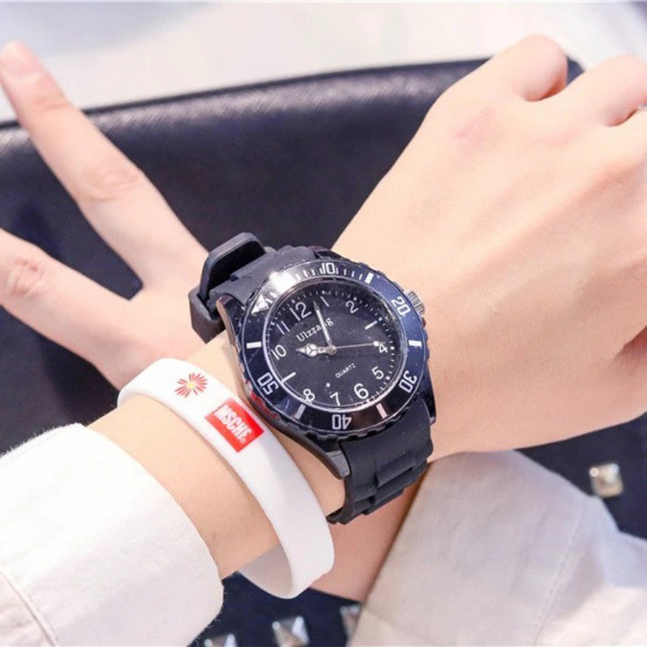 Fashion Pastel-Colored Silicone Band Sports Quartz Watches