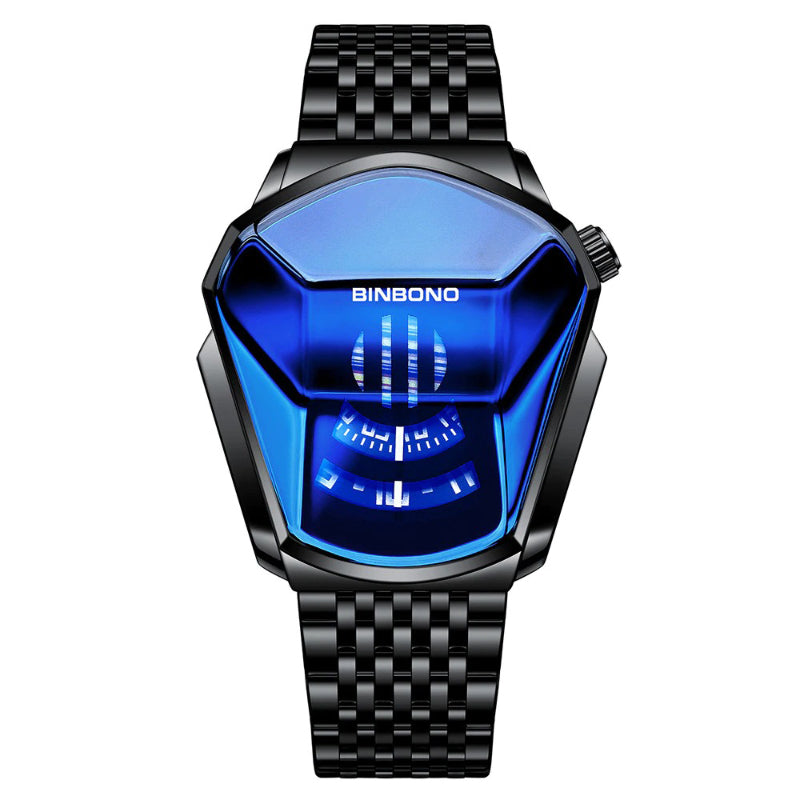 Spectacular 3D Men's Fashion Style Geometric Shape Case Business Quartz Watches