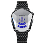 Spectacular 3D Men's Fashion Style Geometric Shape Case Business Quartz Watches
