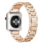 Shimmering Rhinestone Studded Apple Watch Replacement Straps