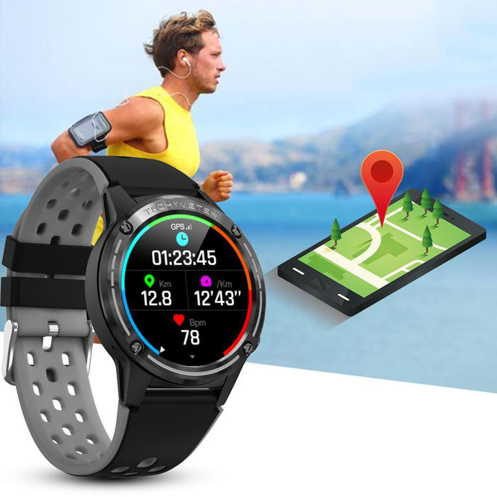 Blood Oxygen Monitor - Built-in GPS Sports Fitness Tracker With Heart Rate Monitor Smartwatch