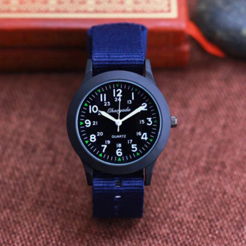 Casual Sporty Luminous Nylon Strap Quartz Watches