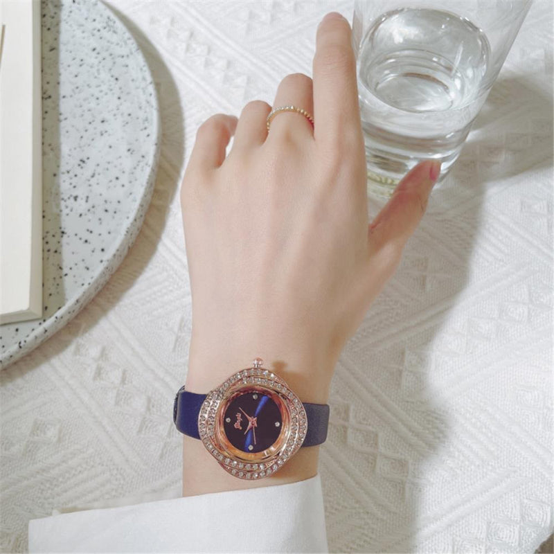 Women's Exquisite Rhinestone Adorned Quartz Watches