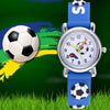 Football Sport Design Silicone Strap Watches for Kids