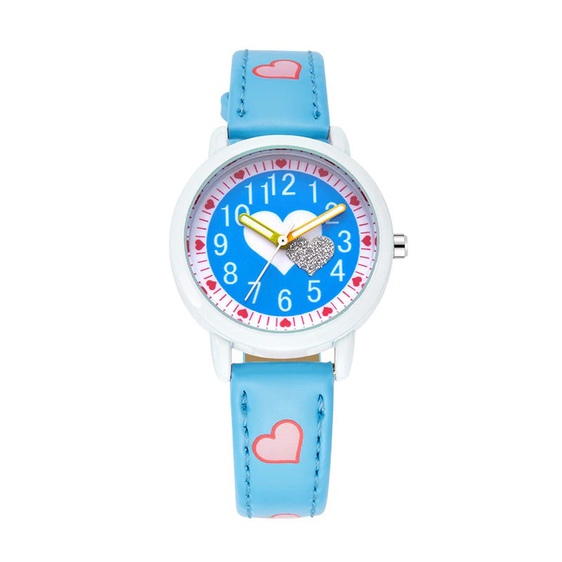 Studded Love Hearts Children's Quartz Watches