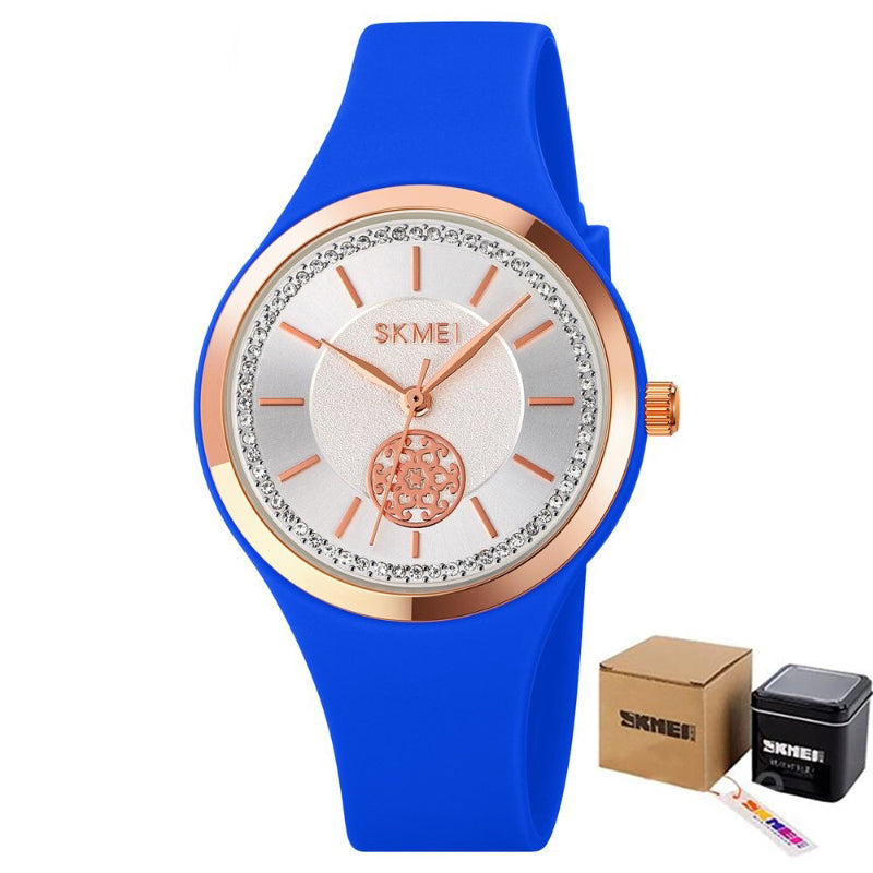 Candy Colored Waterproof Silicone Strap Quartz Wristwatches