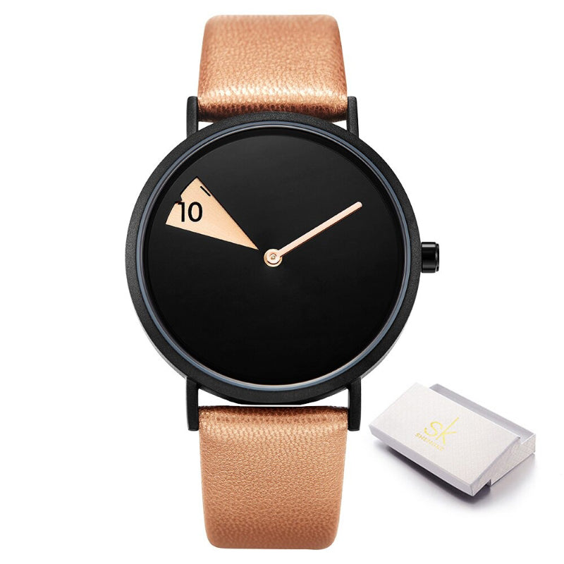 Creative Searchlight with Waterproof Vegan Leather Strap Quartz Watches