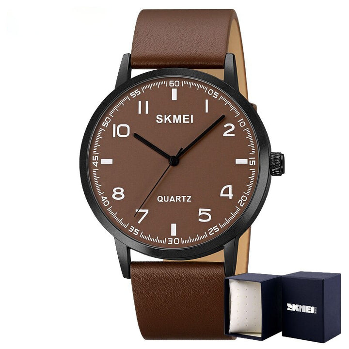 Luxury Waterproof Leather Strap Men's Business Watch