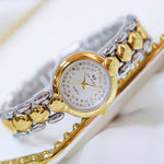 Shimmer and Shine Delicate Rhinestone Adorned Small Dial Quartz Watches