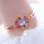Multi-color Rhinestone Bejeweled Small Dial Quartz Watches