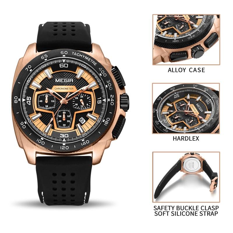 Business Watch For Men - MEGIR ™ Military Men's Quartz Wrist Watch