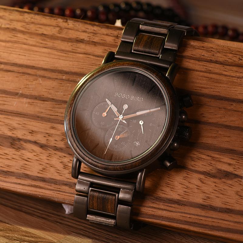 Business Watch For Men - The Chronograph™ Men Wooden Luxury Wristwatch