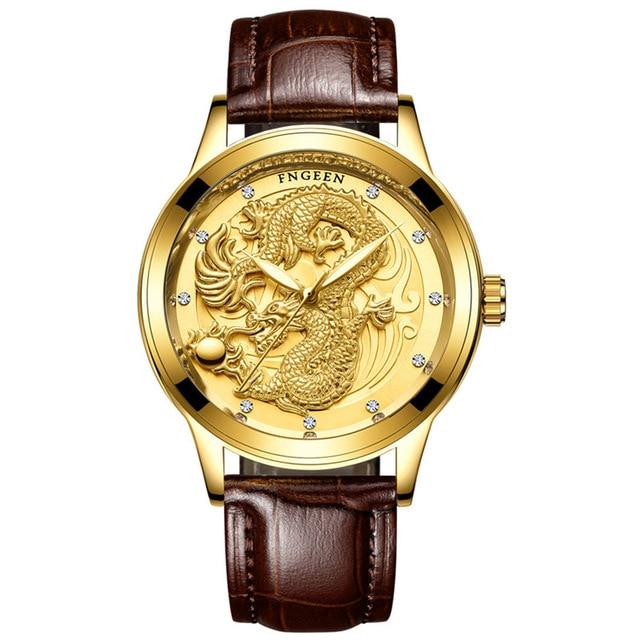 Business Watch For Men - The Dragon™ Luxury Creative Dragon Luxury Steel Strap Watch For Men