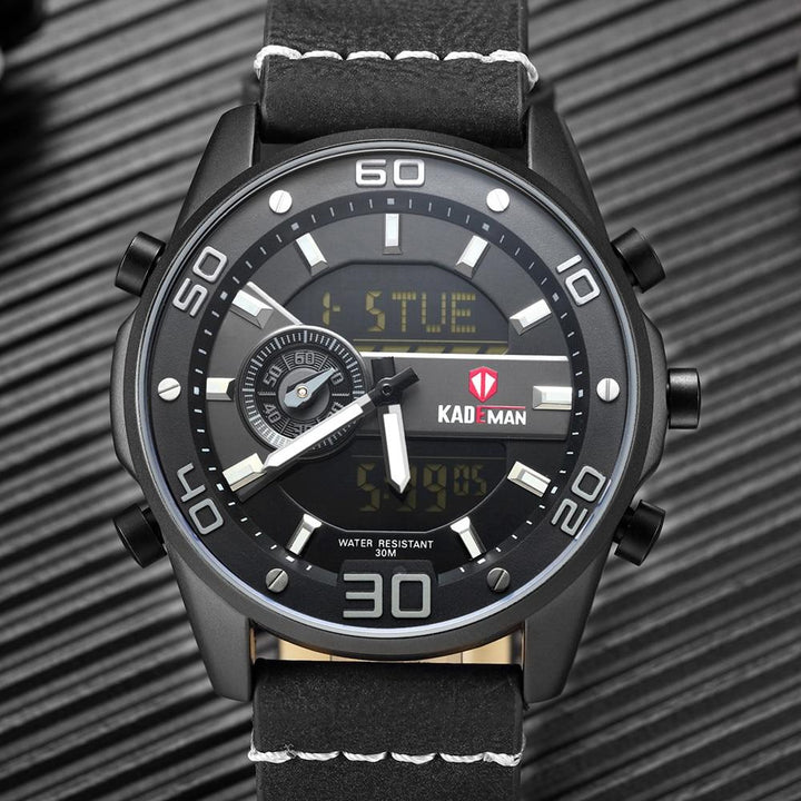 Business Watch For Men - The Kademan™ Men's Luxury Dual Display Digital Military Sports Watch