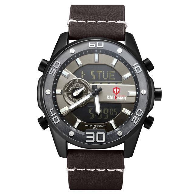 Business Watch For Men - The Kademan™ Men's Luxury Dual Display Digital Military Sports Watch