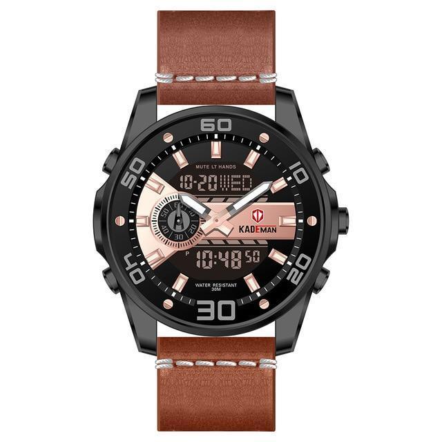 Business Watch For Men - The Kademan™ Men's Luxury Dual Display Digital Military Sports Watch