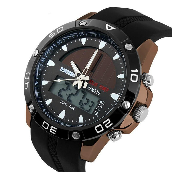 Business Watch For Men - The Solar Powered™ Waterproof Sports Men's Wristwatch