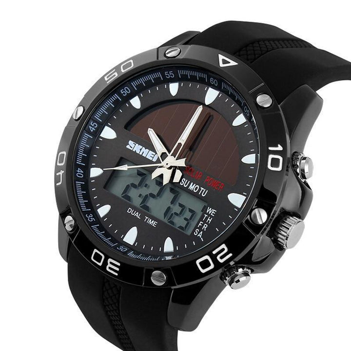 Business Watch For Men - The Solar Powered™ Waterproof Sports Men's Wristwatch