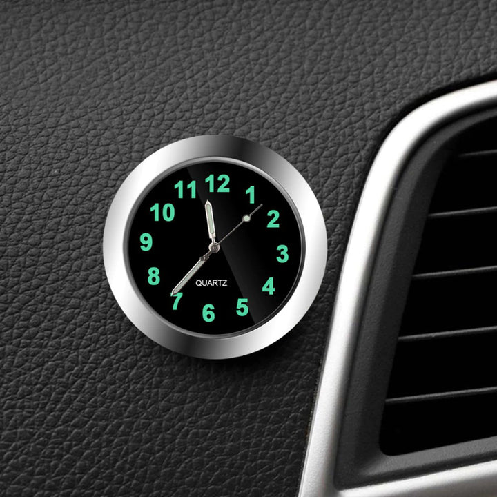 Luminous Mini Portable Stick-On Car Clocks With Shock Resistance