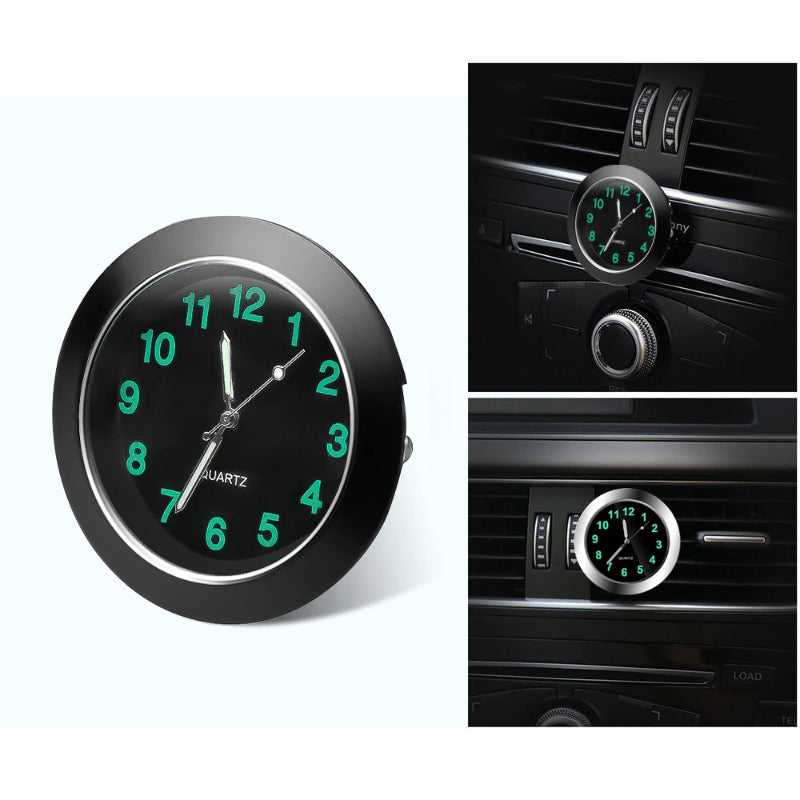 Luminous Mini Portable Stick-On Car Clocks With Shock Resistance