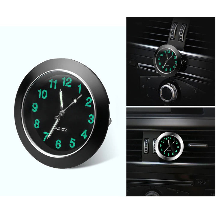 Luminous Mini Portable Stick-On Car Clocks With Shock Resistance